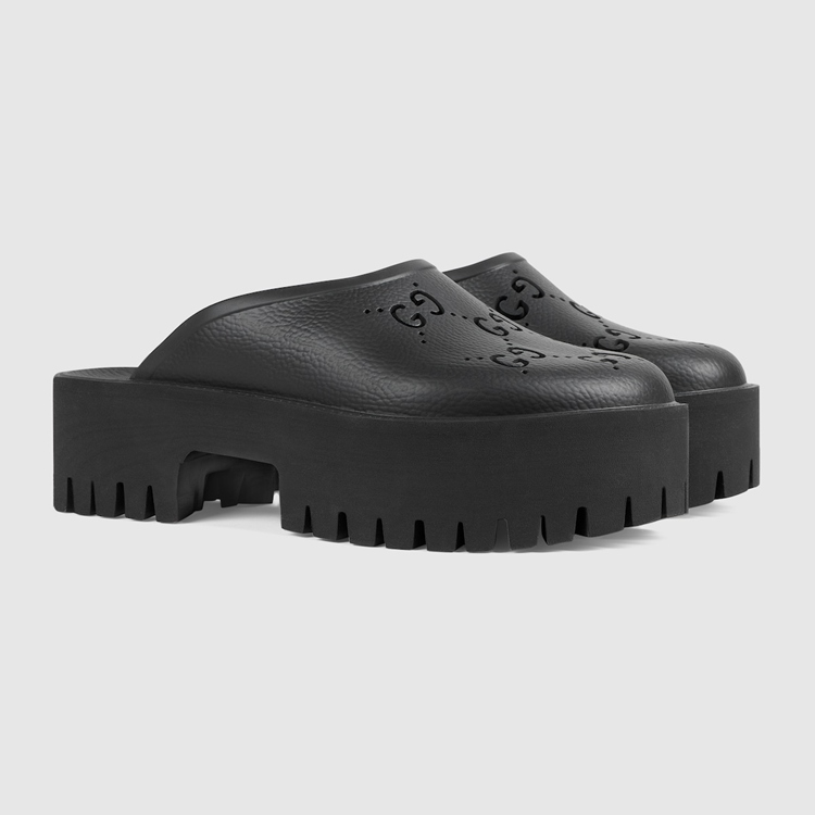663577.JFB00.1000.002.100.0000.Light Womens platform perforated G sandal